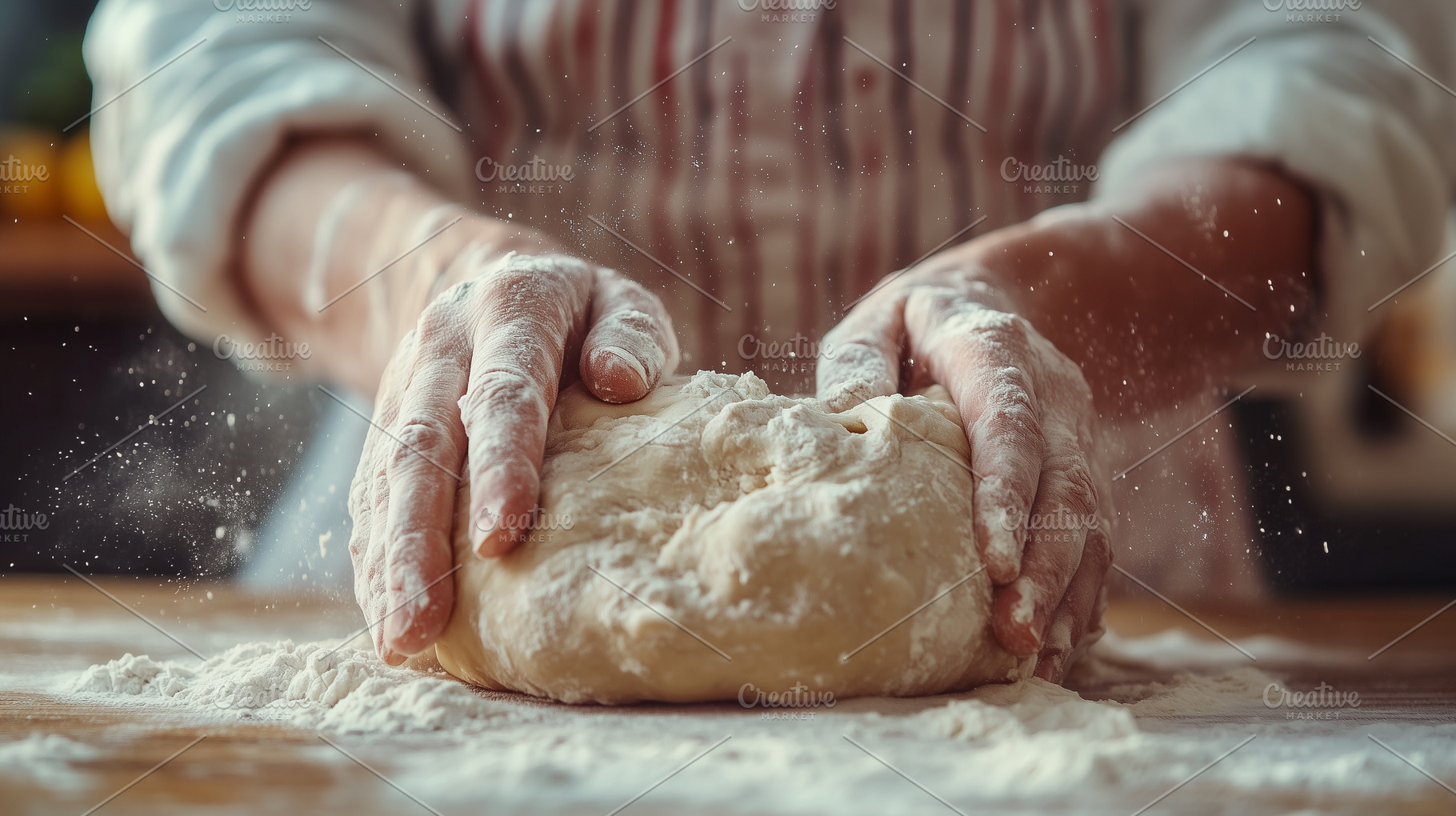Grandma's hands kneading dough, a Food & Drink Photo by MistyDay