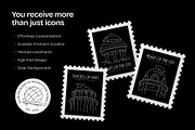 Paris Landmark Icon Set, an Outline Icon by Vectors Market (Thumbnail 2 of 8)