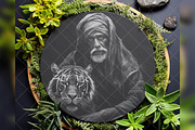 Arab Man Tiger Arab Muslim Pet Cat, a Background Graphic by LaseredNinja (Thumbnail 4 of 7)