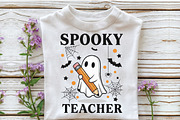 Spooky Teacher Sweatshirt PNG, an Illustration by Craft Nest (Thumbnail 4 of 7)