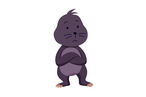 Vector cartoon mole. Cute, an Animal Illustration by the8monkey