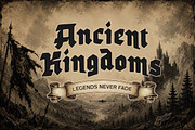 Eldrake Blackletter Font, a Blackletter Font by Letterhend Studio (Thumbnail 7 of 11)