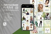 Fresh - Instagram Puzzle Feed, a Social Media Template by Plan B (Thumbnail 1 of 6)