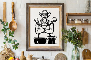 Cowboy Cooking Printable Chef Man