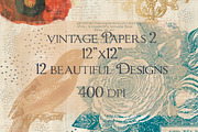 Vintage Digital Papers 2, a Texture Illustration by Luna Y Mar (Thumbnail 1 of 9)