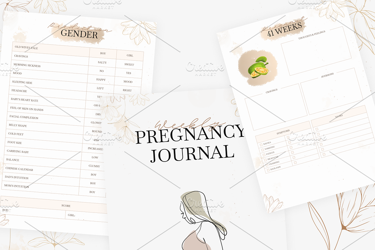 Printabel My Pregnancy Planner, a Stationery Template by Digital_Mind (Photo 6 of 10)