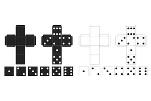 White and black template for making, an Object Illustration by Vectorbuum