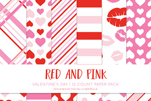 Modern Valentine's Day Digital Paper