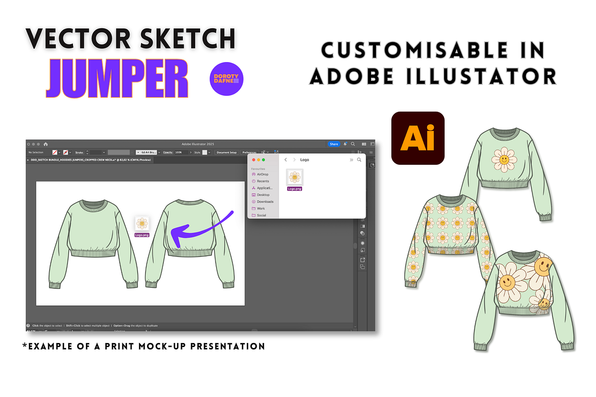 Oversize Crewneck Jumper, an Apparel Mockup by Doroty Dafne Designs (Photo 5 of 7)