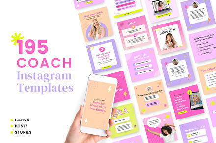 Coach Instagram Templates | Bright, a Social Media Template by Ciera Design Templates