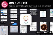 iOS9 iPhone GUI Template for Ai, a Device Mockup by Codemotion Design Kits (Thumbnail 1 of 2)