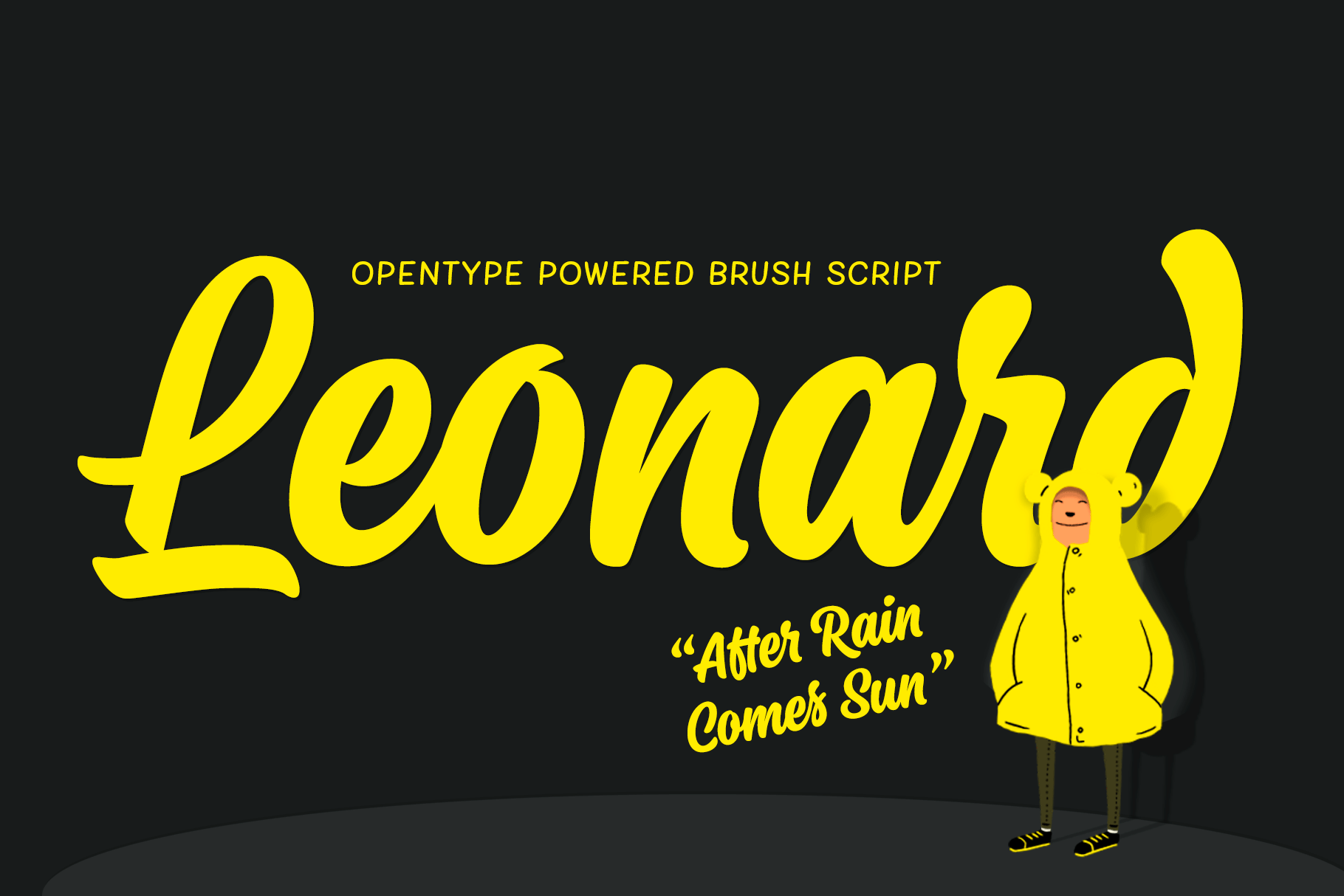 Leonard Brush Script, a Script Font by Fenotype