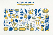 Mediterranean. Summer Clipart Set, a Seasonal Illustration by VerAna (Thumbnail 2 of 11)