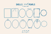 Shells and Pearls Coastal Vector Set, an Object Illustration by VerAna (Thumbnail 4 of 18)