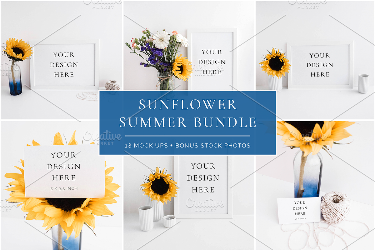 Sunflower Summer Bundle, a Print Template by Imperium Nordique (Photo 1 of 6)