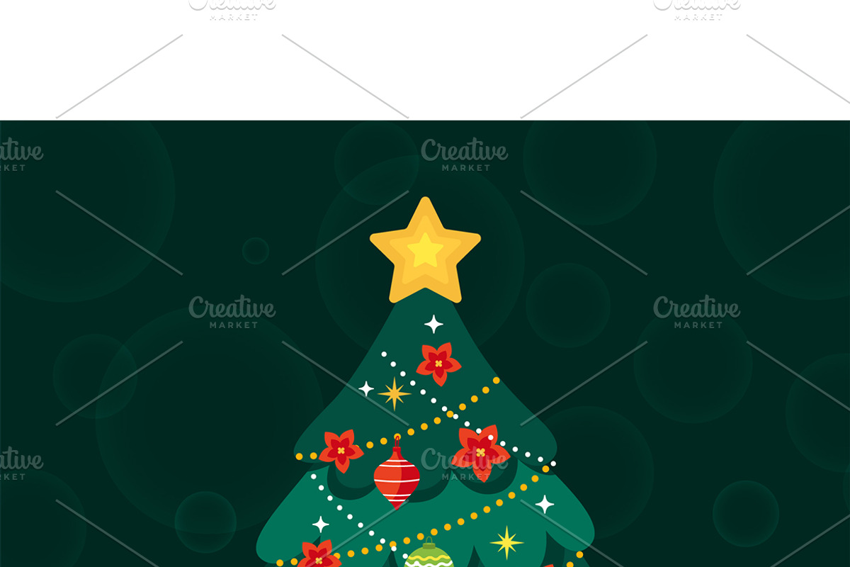 Christmas Tree Illustration, an Object Illustration by MISS CHATZ (Photo 3 of 3)