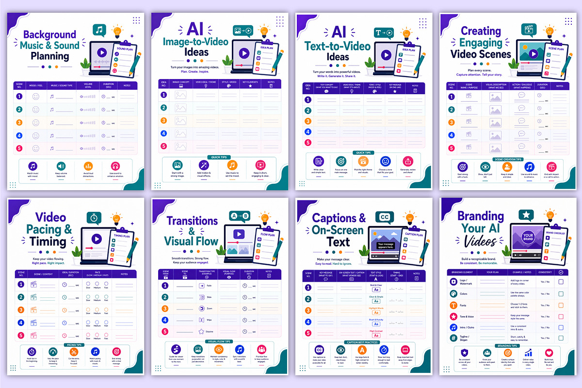 AI Video Creation for Beginners, a Stationery Template by Mustafiz (Photo 4 of 5)
