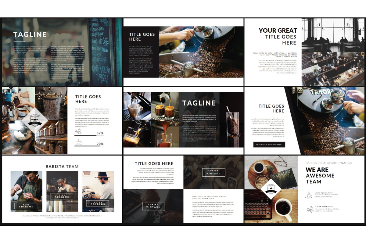 Coffee Vintage Powerpoint Template, a Presentation Template by Defa Visual (Photo 6 of 11)
