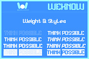 Think Possible font, a Sans Serif Font by weknow (Thumbnail 7 of 8)