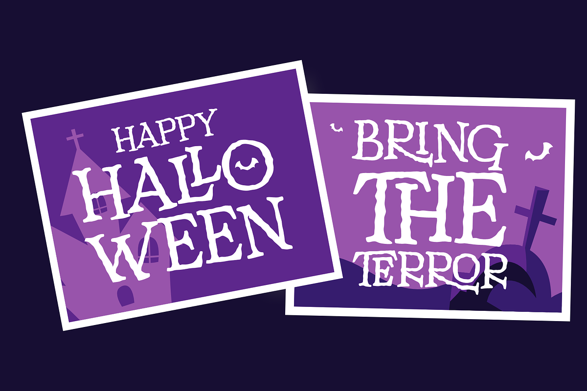 Krull Morgh - Spooky Halloween Typef, a Serif Font by MaikoHatta (Photo 6 of 7)