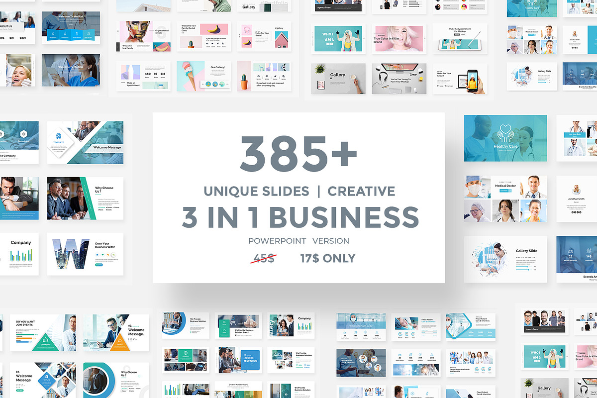 3 in 1 Business Event Powerpoint, a Presentation Template by One Percent Studio (Photo 1 of 36)