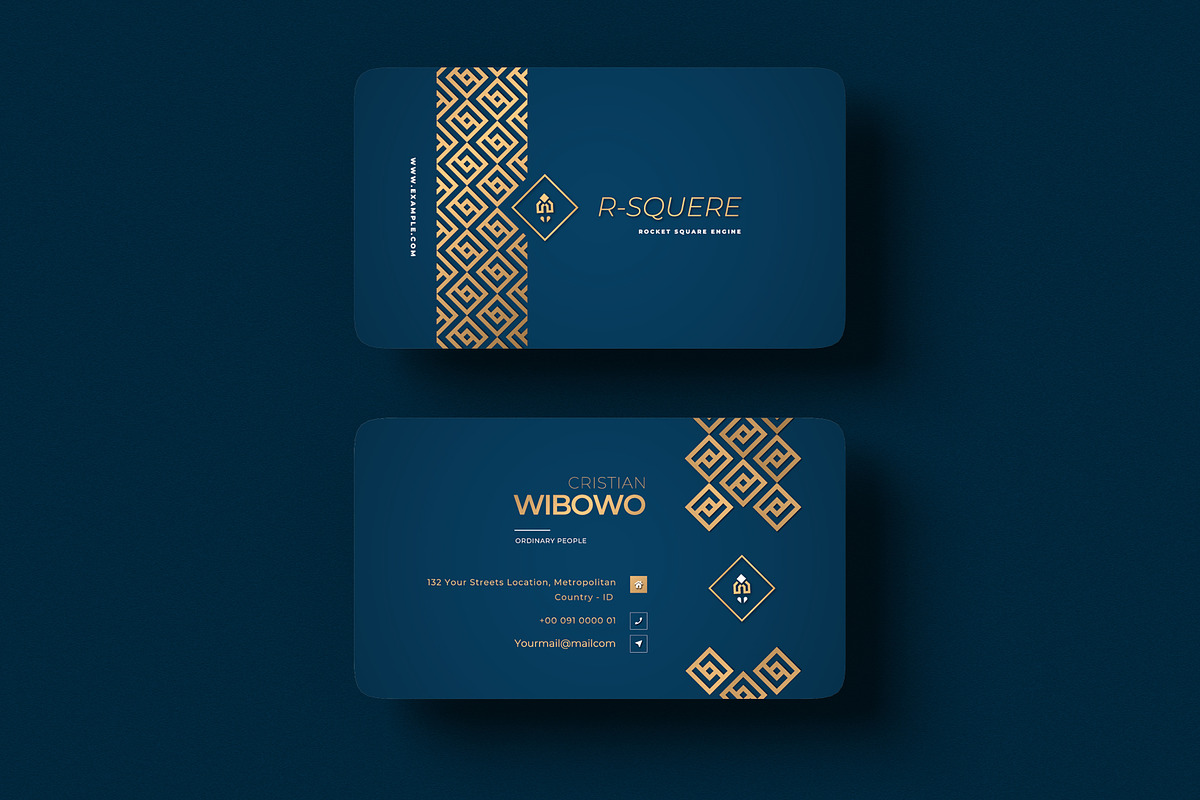 Elegant Business Card Template, a Business Card Template by Ctrl space studio (Photo 4 of 6)