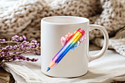 Back to School pencils Clipart, an Illustration by Watercolor design (Thumbnail 2 of 6)
