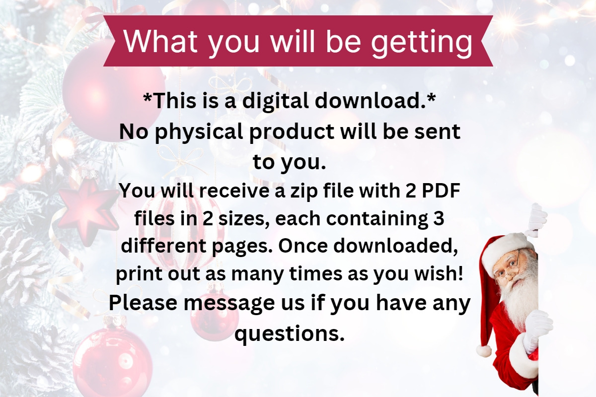 Christmas Savings Challenge PDF, a Stationery Template by Pixels N Bows (Photo 4 of 4)