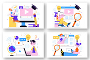 10 Online Learning Illustration, an Education Illustration by denayunebgt (Thumbnail 3 of 4)