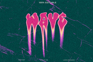 Retro Wave Text Effect, a Layer Style Add-On by Imamul001