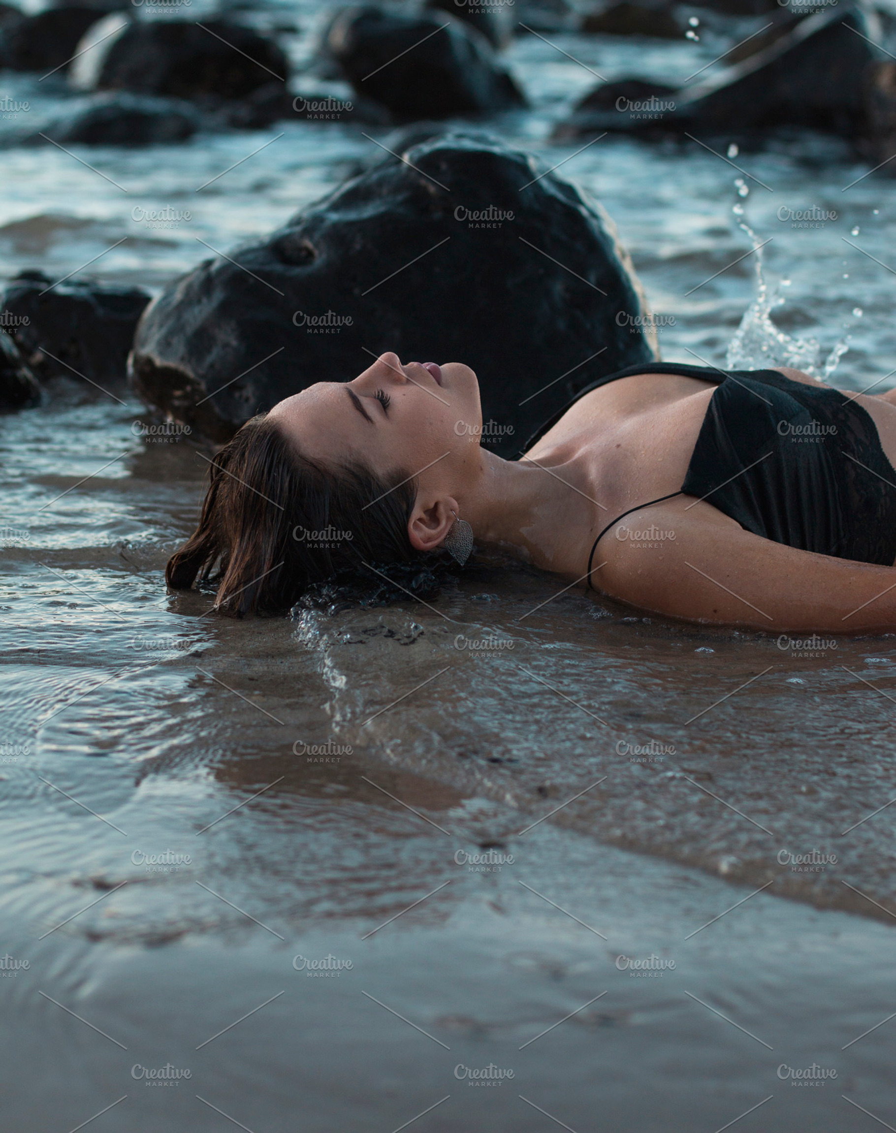 Emotional girl in water, a Person Photo by Chris Joel Campbell
