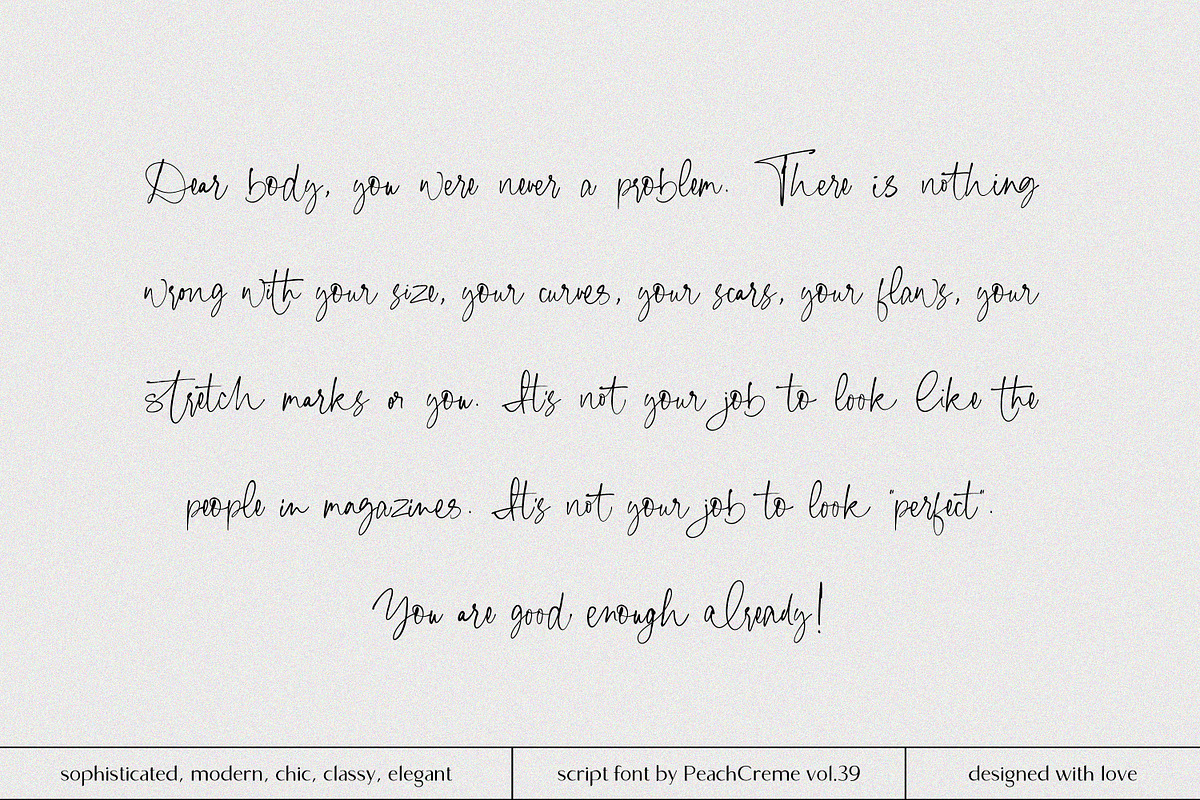 Houstonfield//Modern Script Font, a Handwritten Font by PeachCreme (Photo 12 of 13)