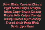 Fuscous – Bold Blackletter Typeface, a Font by Arendxstudio (Thumbnail 10 of 12)