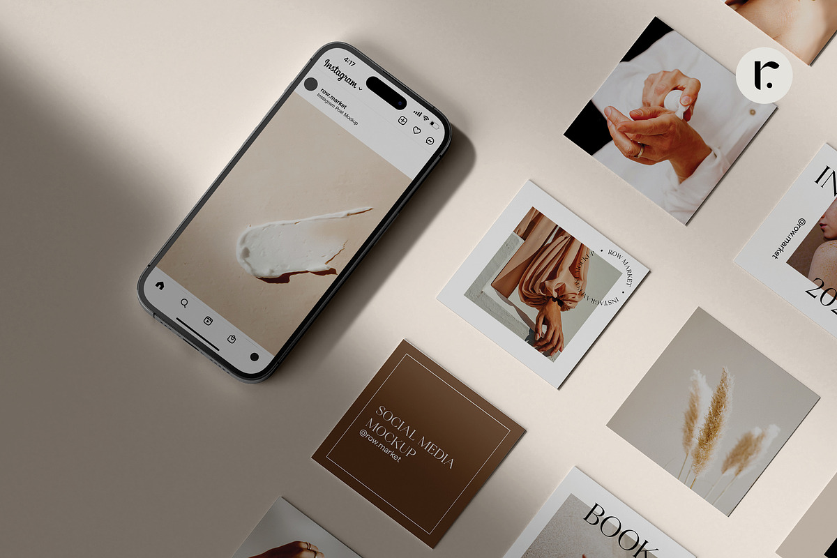 Instagram Post Mockup, an iPhone Mockup by Row Creative (Photo 3 of 13)