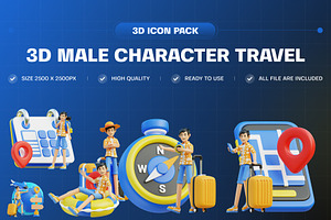 Character Travel 3D Male Version