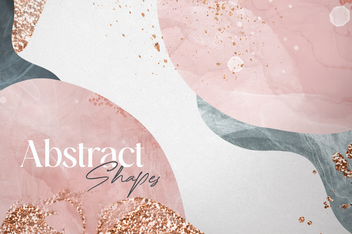 Abstract Shapes and Golden Decor, a Decorative Illustration by Elina Kovtunova (Photo 1 of 15)