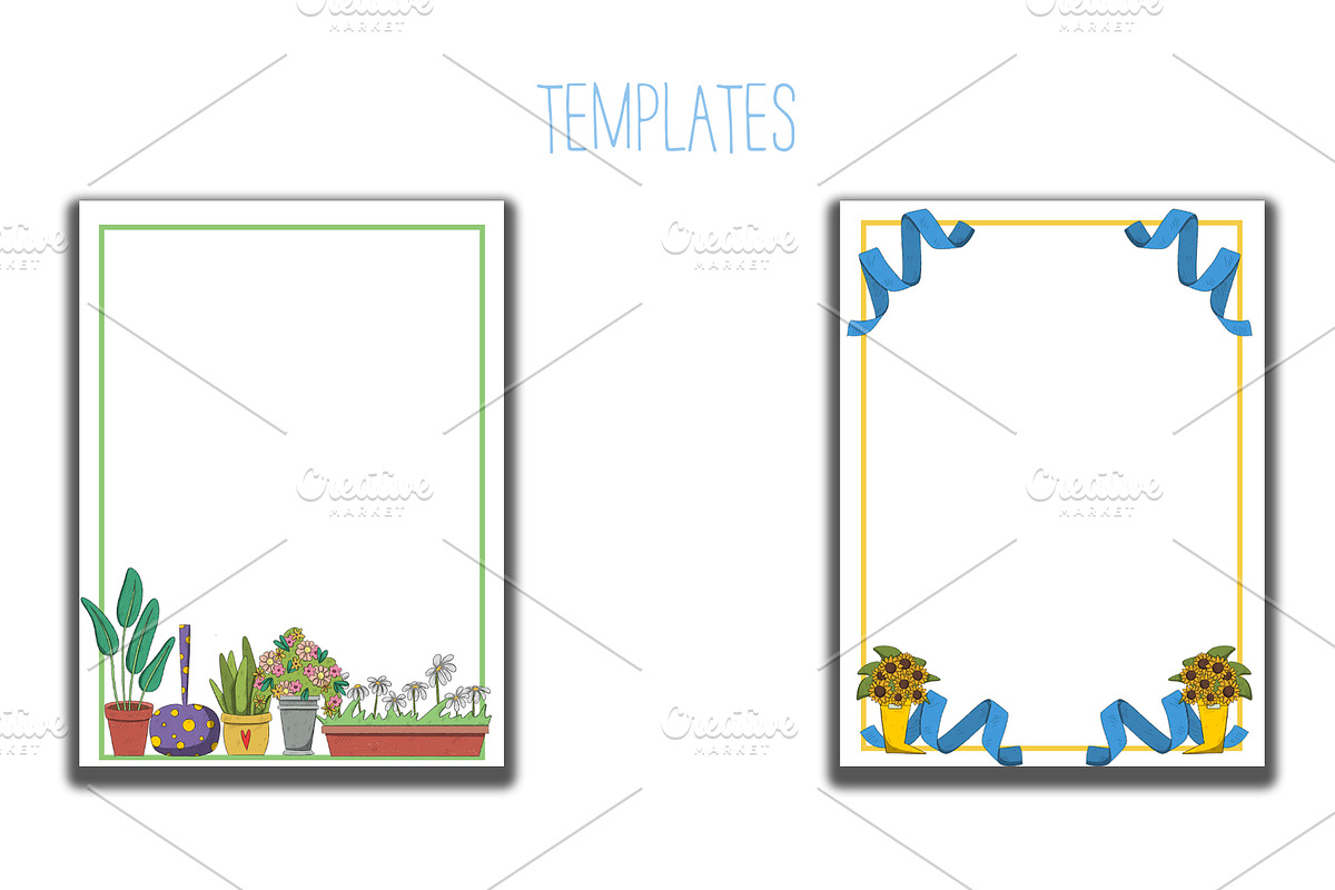 Flower shop decor. Florist set, a Decorative Illustration by SaintPic illustrations (Photo 5 of 5)