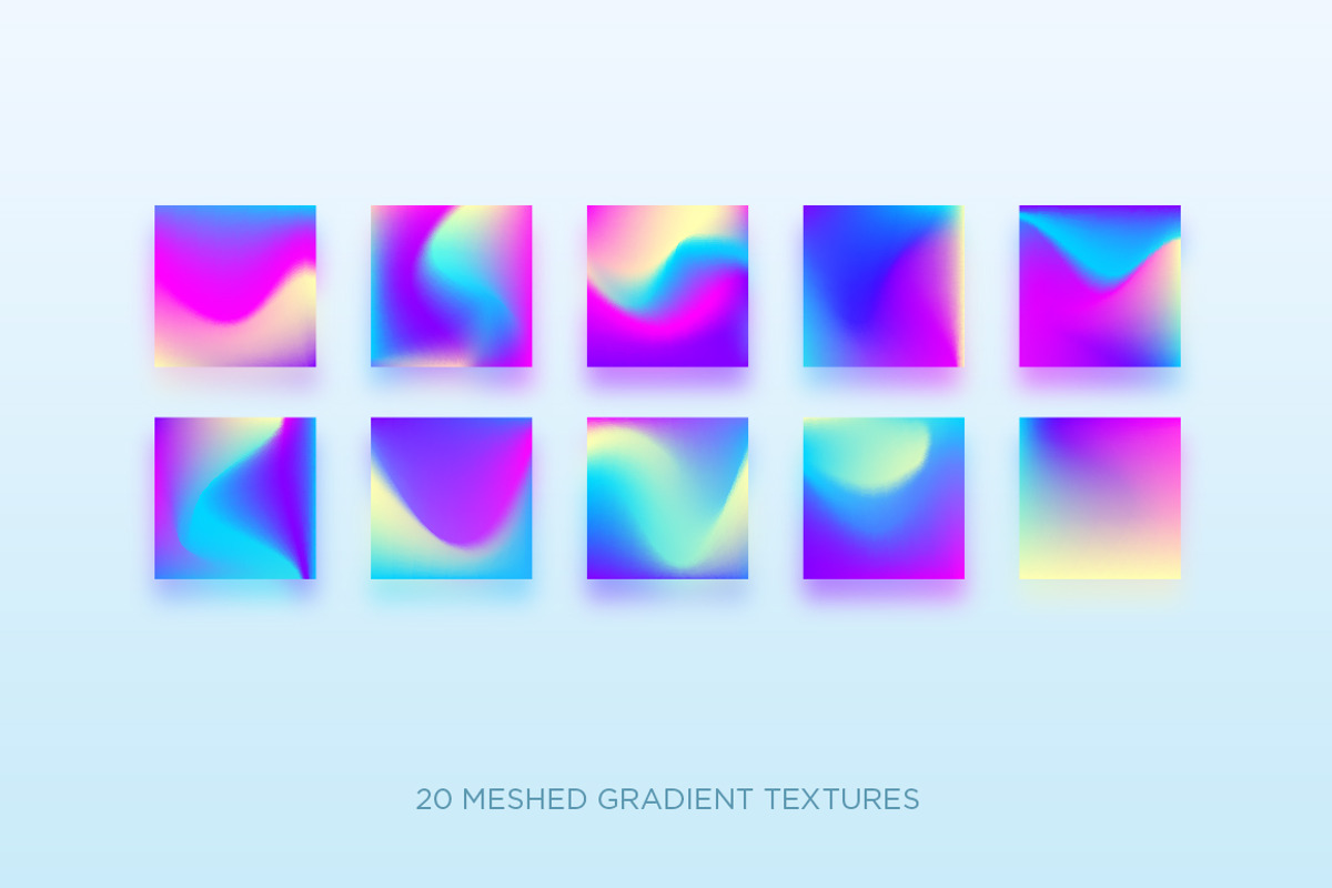 Big Gradient Set, a Texture Graphic by Olga Ryzychenko (Photo 4 of 11)