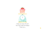 Bakery Watercolor Clipart, an Illustration by Natalya_Mona_Art (Thumbnail 8 of 8)