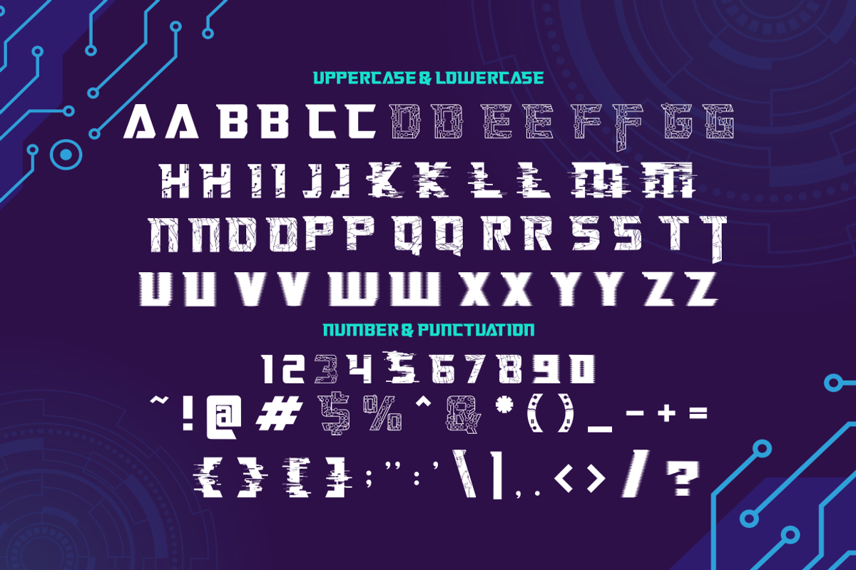 Turbo Type - Auto Tech Font, a Font by PutraCetol Studio (Photo 7 of 11)