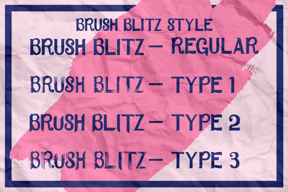 Brush Blitz - New Brush Font, a Font by PutraCetol Studio (Photo 9 of 11)