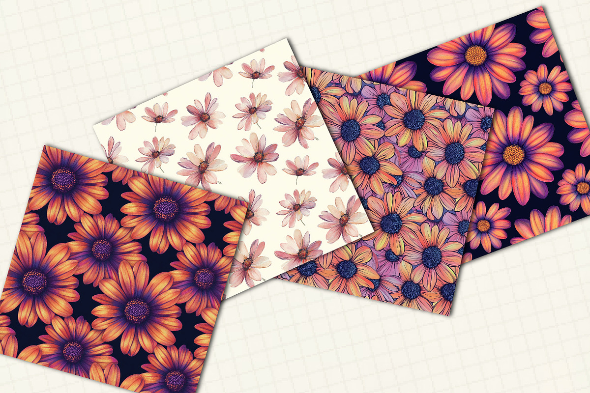 African Daisy Flower Bloom Clipart, an Illustration by OK Design (Photo 4 of 5)