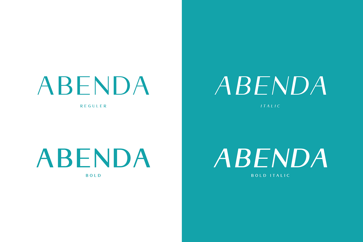 Abenda - Elegant Typeface preview 3