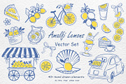 Lemon Vector Clipart Set, an Object Graphic by Watercolor dreams (Thumbnail 1 of 5)
