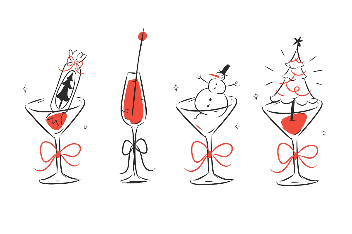 MERRY & CHIC, a Seasonal Illustration by Anastasy_helter (Photo 10 of 13)