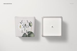 Frosted Glass Candle Mockup Set