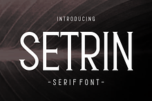Setrin - Serif Font