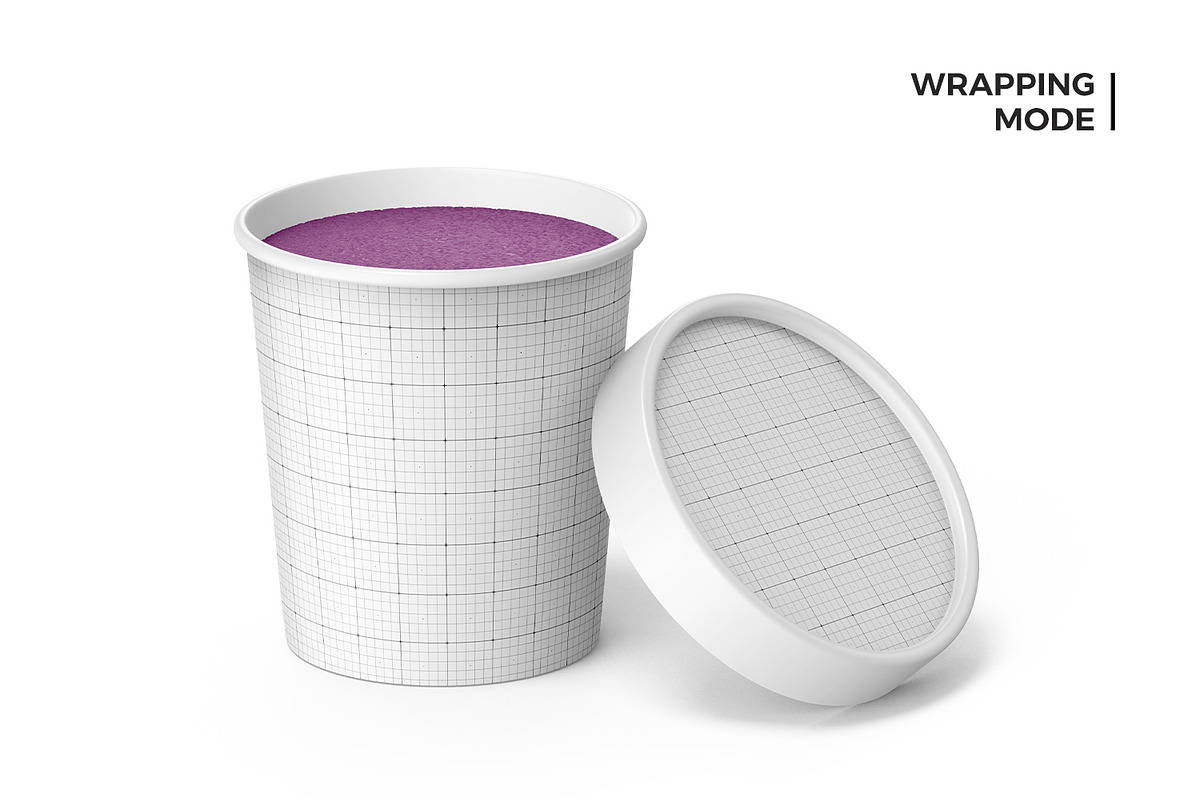 Ice Cream Tub Mockup, a Packaging Mockup by RamStudio2 (Photo 8 of 14)