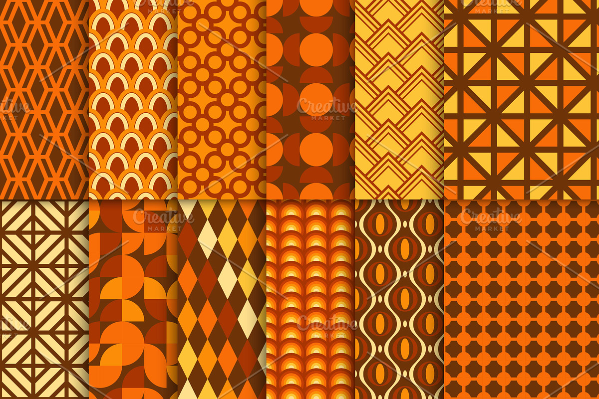 Vintage color geometric patterns, a Pattern Graphic by ExpressShop (Photo 2 of 6)