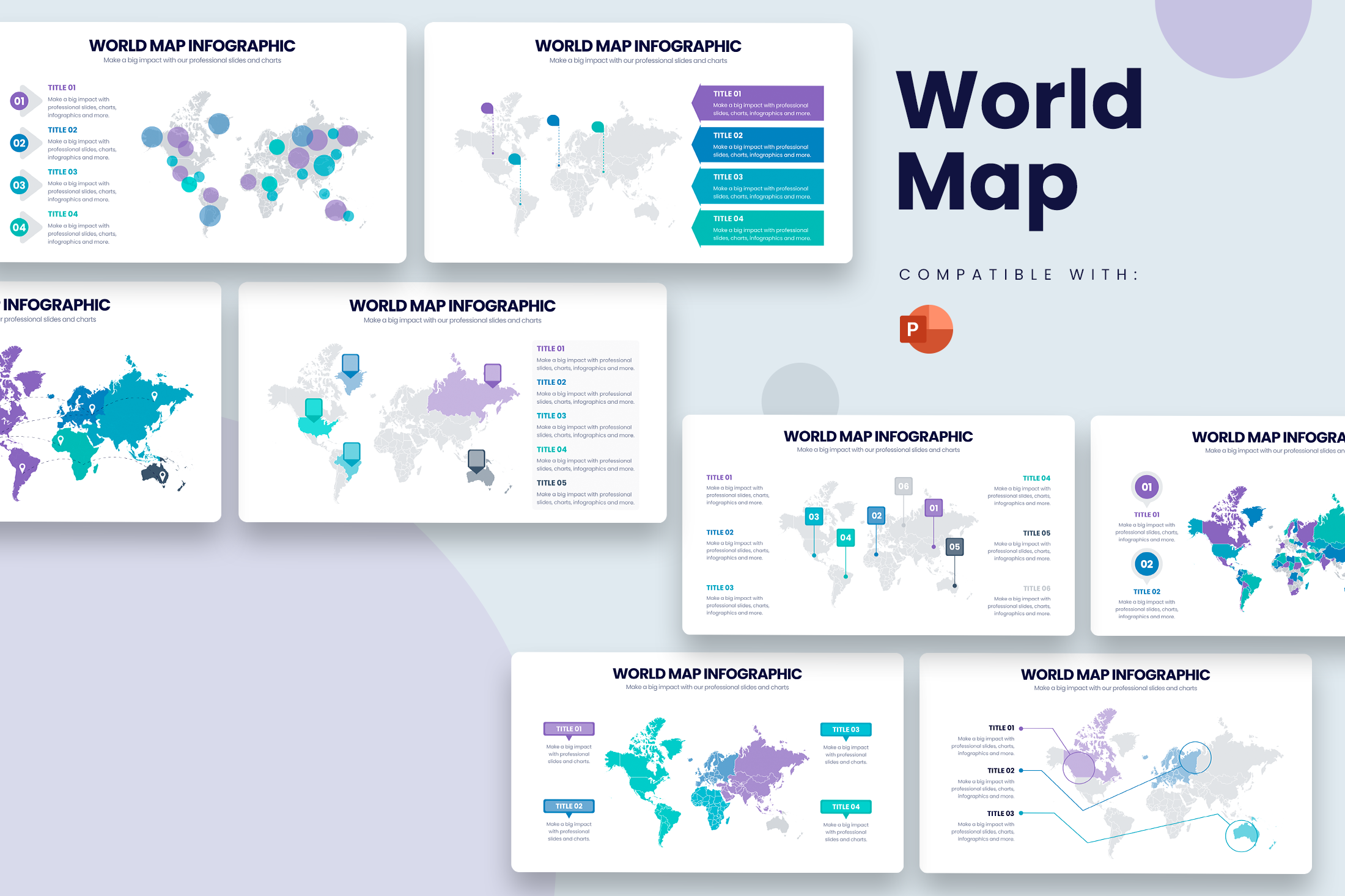 World Map Powerpoint Template, a Presentation Template by Slidesmash